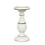 RUTH - Wooden candlestick H25 - Aged white