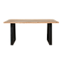 JADE - Dining table L160 x W90 - Matt black and Toffee