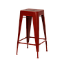 MEKA - Bar stool H75 - Chinese red