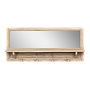 ATTAR - Coat rack with mirror L100 - Toffee