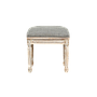 ORLEANS - Stool H45 - Whitened acacia and Light grey cover