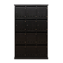 NAMUR - Shoe cabinet L100 x H160 - Black