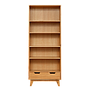 OSLO - Bookcase L75 x H188 - Natural oak