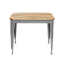 MARIUS - Kids table H50 - Pearl grey and Natural acacia