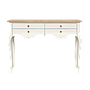 ELODIE - Console table L120 - Brocante white and Toffee