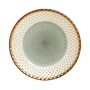 Dinner plate Diam.27 - Celadon with outline brown