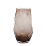 GLENCE - Glass vase H26 - Pink teinted