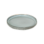 Dinner plate Diam.21 - Grey with outline light brown