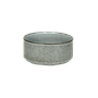Serving bowl diam.14 x H6 - Grey with outline light grey