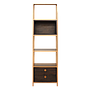 JOHNSON - Bookcase L60 x H200 - Vintage brass and Mokka