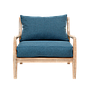VOLTUMNA - Armchair - Toffee and Blue cushions