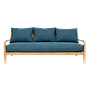 VOLTUMNA - Sofa L180 - Toffee and Blue cushions