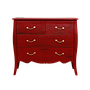 CLARCK - Chest of drawers L108 x H95 - Patina chinese red