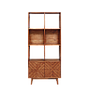 PORTO - Bookcase L77 x H170 - Washed antic