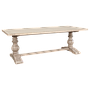 ALISSON - Dining table L220 x W100 - Whitened acacia