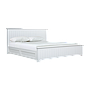 NEIL - Queen size bed (Mattress 160x200) - Brocante white