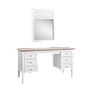 MARIGNY - Dressing table L135 - Brocante white and Whitened acacia