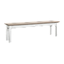 MARIGNY - Bench L150 - Brocante white and Whitened acacia