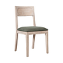 MARIGNY - Chair - Whitened acacia and Moss green cover