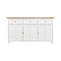 MARIGNY - Sideboard L160 - Brocante white and Whitened acacia