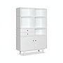 LAURA - Bookcase L110 x H160 - White