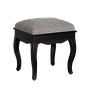 FLORIE - Stool H45 - Black and Light grey cover