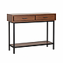 DANN - Console table L100 - Washed antic and Matt black