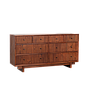QUADRAE - 8-drawer chest L160 - Washed antic