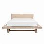KILGO - Queen size bed (Mattress 160x200) - Toffee