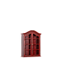 CLAVERTON - Wall cabinet L60 x H80 - Patina chinese red