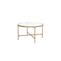 ASTHESIO - Hand-hammered metal coffee table Diam.60 - Aged brass
