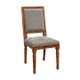 ORLEANS - Dining chair - Washed antic and Grey cover