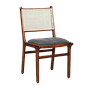 INOA - Chair - Washed antic, Natural cane and Grey cover