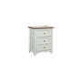 MARIGNY - Bedside table L50 x H60 - Brocante white and Whitened acacia