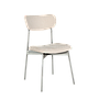 QUADRAE - Chair - Vintage silver and Cream cover