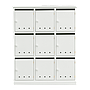 NAMUR - Shoe cabinet L100 x H123 - Brushed white