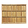NAMUR - Shoe cabinet L158 x H123 - Natural acacia