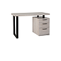 YANIS - Desk L120 x W60 - Whitened acacia and Black metal