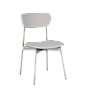 QUADRAE - Chair - Vintage silver and light grey cover