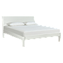 ELLIOT - King size bed (Mattress 180x200) - Brushed white