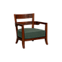 BAYA - Armchair L69 - Washed antic and Moss green cover