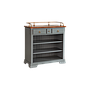 ISOLA - Kitchen unit L84 - Pearl grey and Washed antic