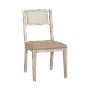 SAVANA - Chair - Whitened acacia,Natural cane and Beige cover