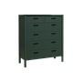 LEEDEN - 6-drawer chest L110 x H124 - Brocante kaki