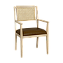 PALOMA - Armchair - L56 x H88 - Toffee, Natural cane and Brown cover