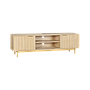 MATTEO - TV stand L160 - Toffee and Gold