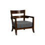 BAYA - Armchair L69 - Mokka and Dark grey cover