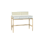 LUMAE - Desk L95 - White, Toffee and Natural cane