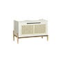 	LUMAE - Chest L75 x W40 - White, Toffee and Natural cane