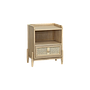 LUMAE - Bedside table L45 x H55 - Toffee and Natural cane